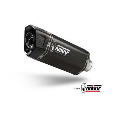 MIVV | Scarico completo SR-1 in acciaio nero per Aprilia RS 457 2025 -  (Bundle Kit)