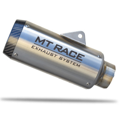 MT RACE | Complete GP-2 race exhaust in satin steel for Aprilia RS 660 / Tuono 660 2020-