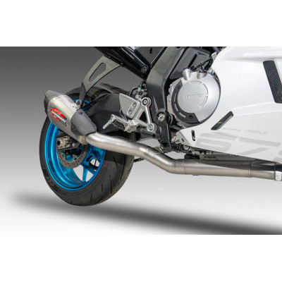 YOSHIMURA | Race AT2 Stainless Full Exhaust, w/ Stainless Muffler CFMOTO 675 SR-R / NK