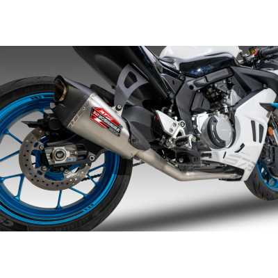 YOSHIMURA | Scarico completo AT2 RACE in acciaio per CFMOTO 675 SR-R / NK