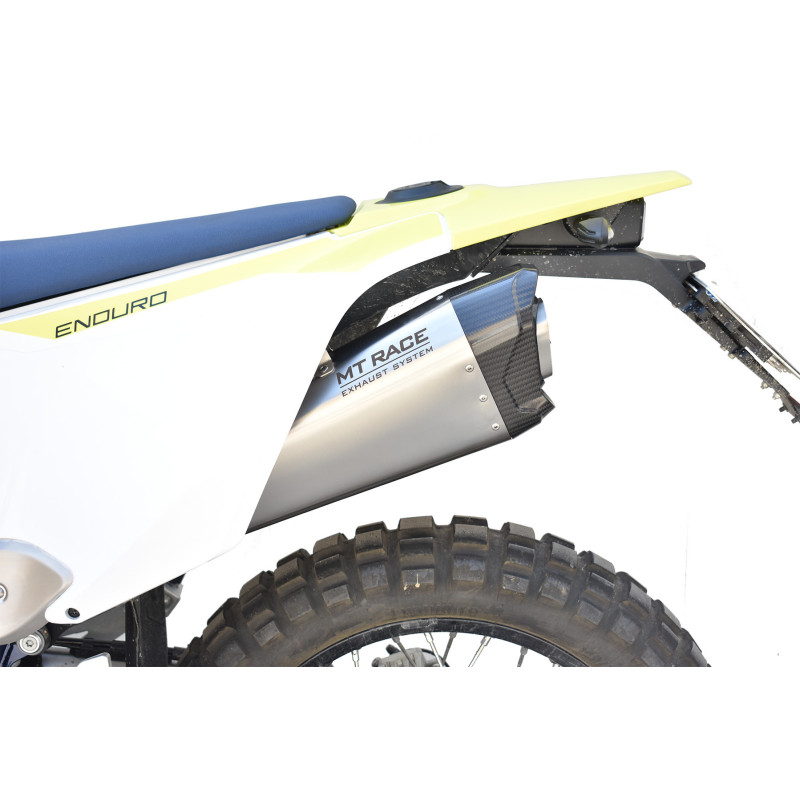 MT RACE | Stainless steel Slip-on MT1 for Husqvarna 701 2019-2025