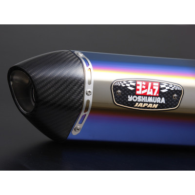 YOSHIMURA | Terminale Slip-on R-77S per Suzuki V-Strom 250 2017 -  (Titanio Blu)