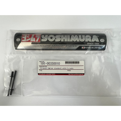 YOSHIMURA | Targhetta logo per silenziatore Cyclone