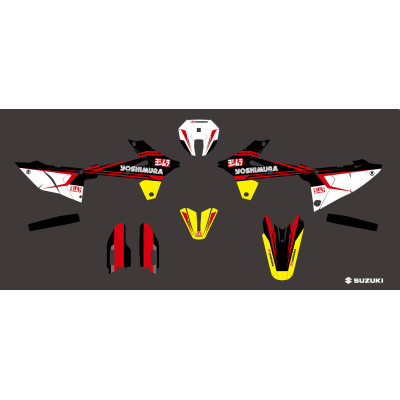 YOSHIMURA |  Decal set Suzuki DR-Z4 S/SM 2025-2026