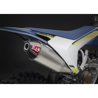 Scarico completo Yoshimura RS4 acciaio/alluminio con fondello in carbonio per KTM450SX-F 2016