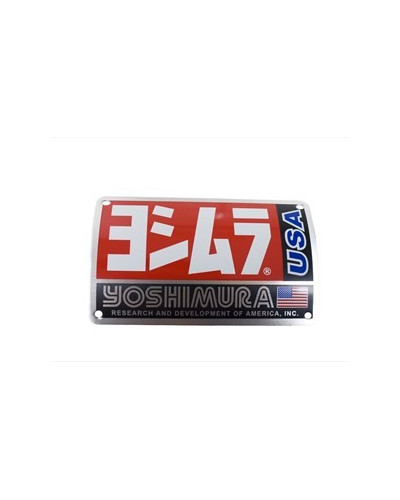 Yoshimura MUFFLER NAME BADGE TRC , TRS TRI-OVAL (SQUARE USA)