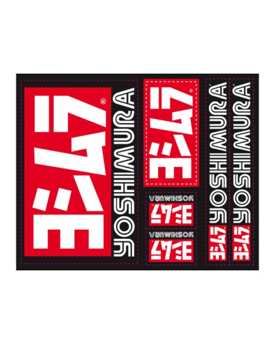 Set Stickers Yoshimura USA black background