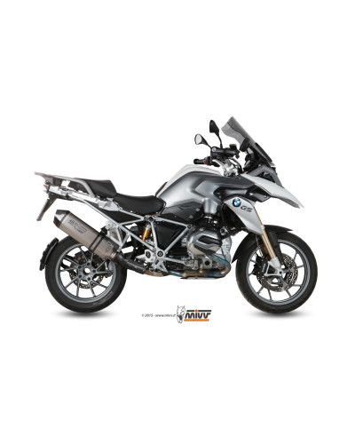 Scarico Mivv Speed Edge in titanio con coppa carbonio per BMW R1200 GS 2013-2017