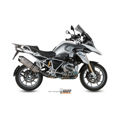 Scarico Mivv Speed Edge in titanio con coppa carbonio per BMW R1200 GS 2013-2017