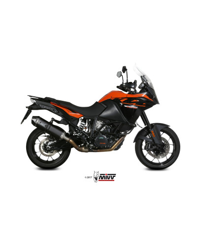 Scarico Mivv Speed Edge Black inox nero per KTM 1090 ADVENTURE 2017-2018