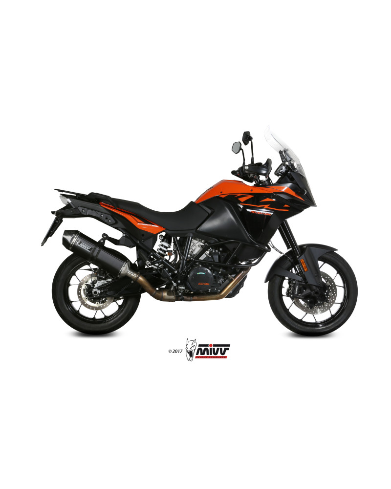 Scarico Mivv Speed Edge Black inox nero per KTM 1090 ADVENTURE 2017-2018