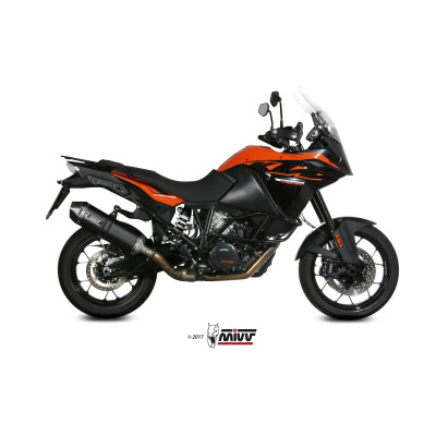 Scarico Mivv Speed Edge Black inox nero per KTM 1090 ADVENTURE 2017-2018