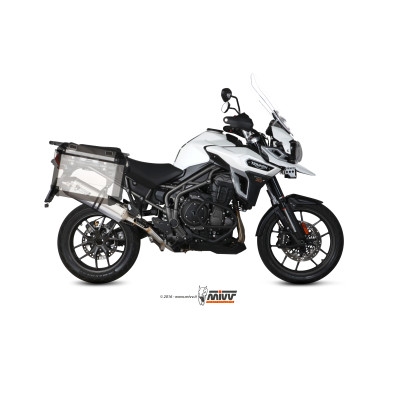 Scarico Mivv Speed Edge inox per Triumph Tiger Explorer 1200 2016-