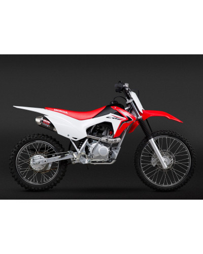 CRF125F 14-18 RS-2 STAINLESS FULL EXHAUST, W/ CARBON FIBER MUFFLER