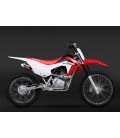CRF125F 14-18 RS-2 STAINLESS FULL EXHAUST, W/ CARBON FIBER MUFFLER