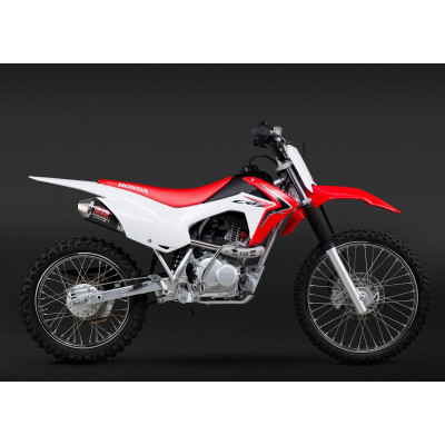 CRF125F 14-18 RS-2 STAINLESS FULL EXHAUST, W/ CARBON FIBER MUFFLER