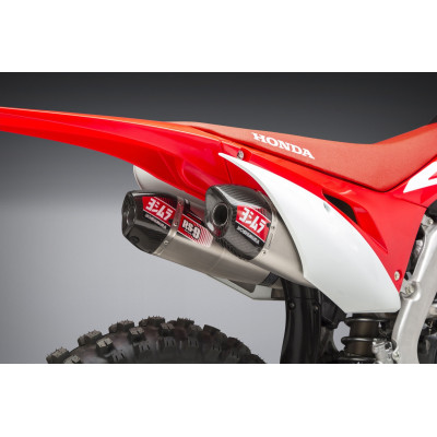 Doppio scarico completo Yoshimura RS-9T Acciaio/Acciaio per Honda CRF250R 2018-2020