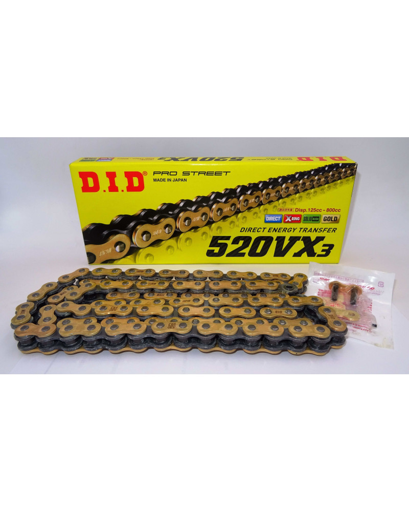 DID 520 VX3 Gold & Black CHAIN