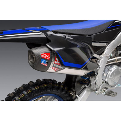 YZ450F 20-21 RS-12 STAINLESS FULL EXHAUST, W/ ALUMINUM MUFFLER