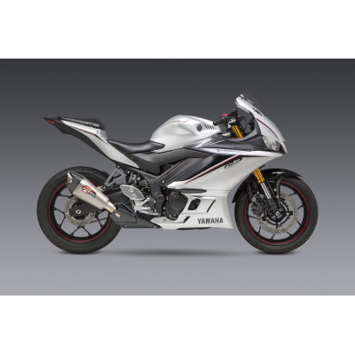 Terminale Yoshimura AT2 Race in acciaio per Yamaha YZF R3 2015-2021