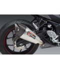 YZF-R3 15-21 / MT-03 20-21 AT2 STAINLESS SLIP-ON EXHAUST, W/ STAINLESS MUFFLER