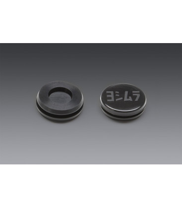 Yoshimura RUBBER GROMMET WITH LOGO TO COVER END-CAP INSERT HOLE FOR RS-9 MUFFLERS ONLY