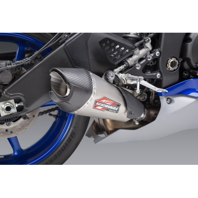 YZF-R6V 06-20 AT2 STAINLESS SLIP-ON EXHAUST, W/ STAINLESS MUFFLER