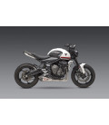 TRIDENT 21-23 / 22 TIGER SPORT 660 RACE YOSHIMURA AT2 STAINLESS FULL EXHAUST, W/ STAINLESS MUFFLER