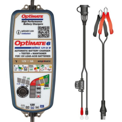 Caricabatterie TecMate Optimate 6 Select Gold series