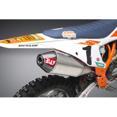 KTM 450SX-F/HUSQ FC450 19-22 RS-4 STAINLESS SLIP-ON EXHAUST, W/ ALUMINUM MUFFLER