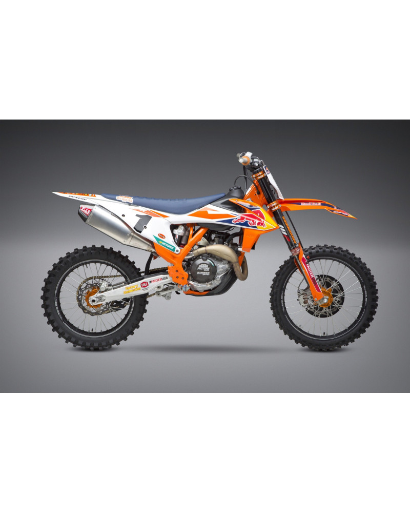 KTM 450SX-F/HUSQ FC450 19-22 RS-4 STAINLESS SLIP-ON EXHAUST, W/ ALUMINUM MUFFLER