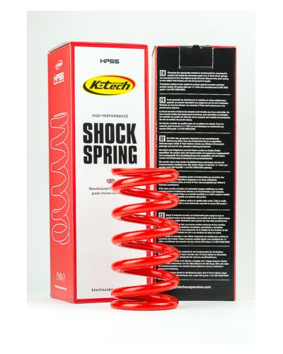 K-Tech Shock Absorber Spring (52/57x195) Red for Kawasaki Z650 2017-2020