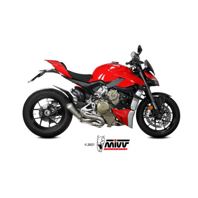 Terminale di scarico Mivv X-M1 titanio per Ducati Streetfighter V4 2020 - 2022