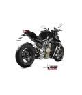 Scarico Mivv X-M1 BLACK inox nero per Ducati Streetfighter V4 2020 - 2021