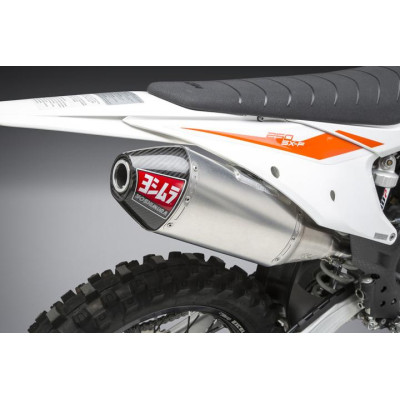 KTM/HUSQ 250/350 19-21 Yoshimura RS-4 Stainless Slip-On Exhaust, w/ Aluminum Muffler