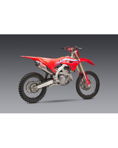 CRF250R/RX 22-24 YOSHIMURA RS-12 TITANIUM FULL EXHAUST, W/ TITANIUM MUFFLER