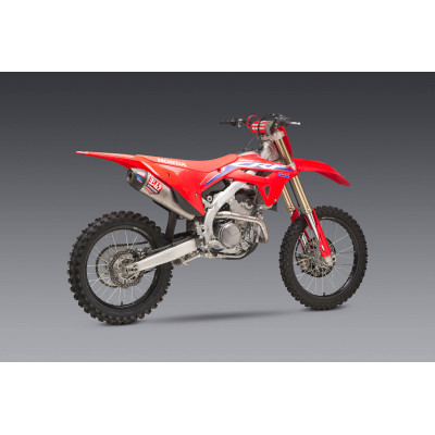 CRF250R/RX 22-24 YOSHIMURA RS-12 TITANIUM FULL EXHAUST, W/ TITANIUM MUFFLER