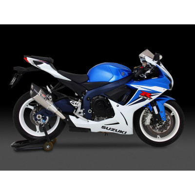 Terminale Yoshimura R11 a doppia uscita in acciaio omologato per GSX-R600/750