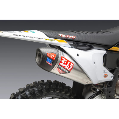 KTM 250SX-F FE 22 / HUSQVARNA FC250 RE RS-12 STAINLESS FULL EXHAUST, W/ ALUMINUM MUFFLER