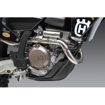 KTM 250SX-F FE 22 / HUSQVARNA FC250 RE RS-12 STAINLESS FULL EXHAUST, W/ ALUMINUM MUFFLER