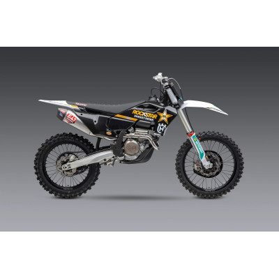 KTM 250SX-F FE 22 / HUSQVARNA FC250 RE RS-12 STAINLESS FULL EXHAUST, W/ ALUMINUM MUFFLER