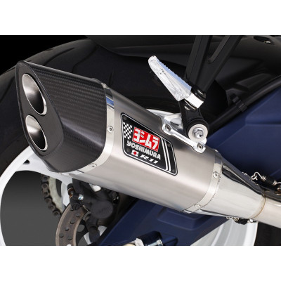 Terminale Yoshimura R11 a doppia uscita in acciaio omologato per GSX-R600/750