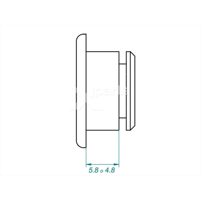 Nottolini flottanti INOX per dischi freno Euro Racing 14.00x5.8mm rondella 0.3mm