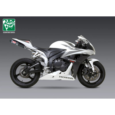 CBR600RR 07-08 YOSHIMURA RS-5 STAINLESS SLIP-ON EXHAUST, W/ CARBON FIBER MUFFLER