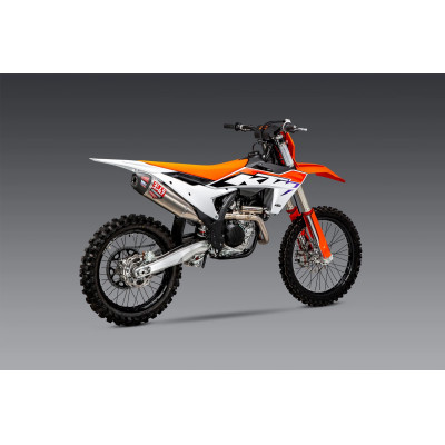 KTM 450SX-F FE 22-23 / HUSQV FC450 RE 22-23 YOSHIMURA RS-12 TITANIUM FULL EXHAUST, W/ TITANIUM MUFFLER