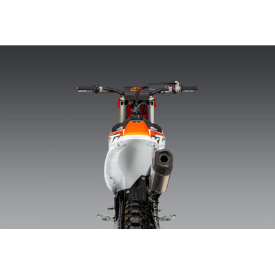 KTM 450SX-F FE 22-23 / HUSQV FC450 RE 22-23 YOSHIMURA RS-12 TITANIUM FULL EXHAUST, W/ TITANIUM MUFFLER