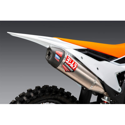 KTM 450SX-F FE 22-23 / HUSQV FC450 RE 22-23 YOSHIMURA RS-12 TITANIUM FULL EXHAUST, W/ TITANIUM MUFFLER