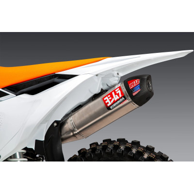 KTM 450SX-F FE 22-23 / HUSQV FC450 RE 22-23 YOSHIMURA RS-12 TITANIUM FULL EXHAUST, W/ TITANIUM MUFFLER