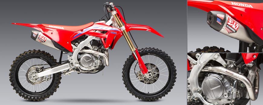 PREORDER THE NEW YOSHIMURA RS-12 STEEL / ALUMINUM FULL SYSTEM FOR HONDA CRF 450 R / RX 2021